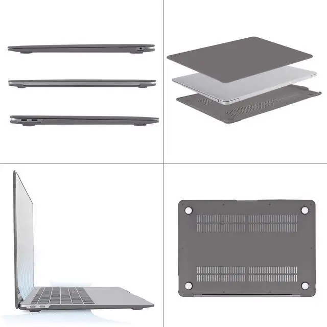Alt view image 4 of 6 - Compatible with MacBook Air 13 inch Case 2020 2019 2018 Release A2337 M1 A2179 A1932 Retina Display with Touch ID, Protective Plastic Hard Shell Case & Keyboard Cover Skin