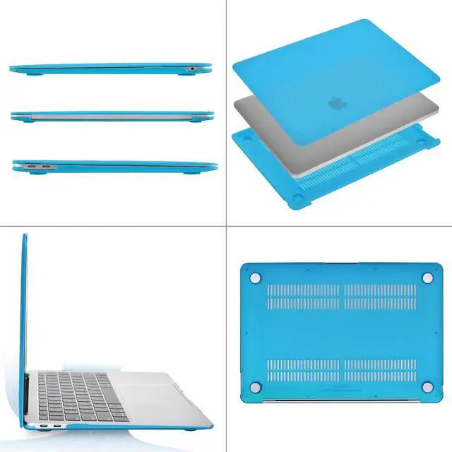 Alt view image 3 of 6 - Compatible with MacBook Air 13 inch Case 2020 2019 2018 Release A2337 M1 A2179 A1932 Retina Display with Touch ID, Protective Plastic Hard Shell Case & Keyboard Cover Skin