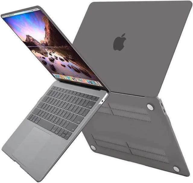 Alt view image 3 of 6 - Compatible with MacBook Air 13 inch Case 2020 2019 2018 Release A2337 M1 A2179 A1932 Retina Display with Touch ID, Protective Plastic Hard Shell Case & Keyboard Cover Skin