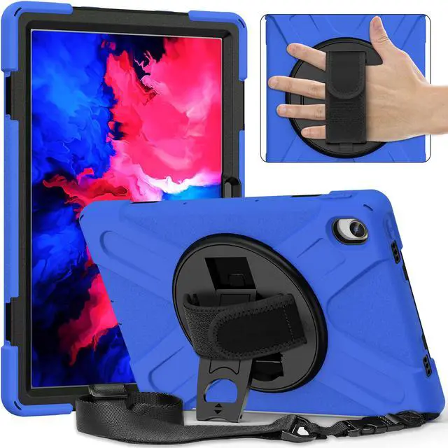 Alt view image 7 of 7 - Case for Lenovo Tab P11 Plus / P11 11 inch 2022 2021 2020 Model TB-J606F / TB-J606X / TB-J616F / TB-J607F with Kickstand, Hand Strap and Shoulder Strap Shockproof Protective Cover