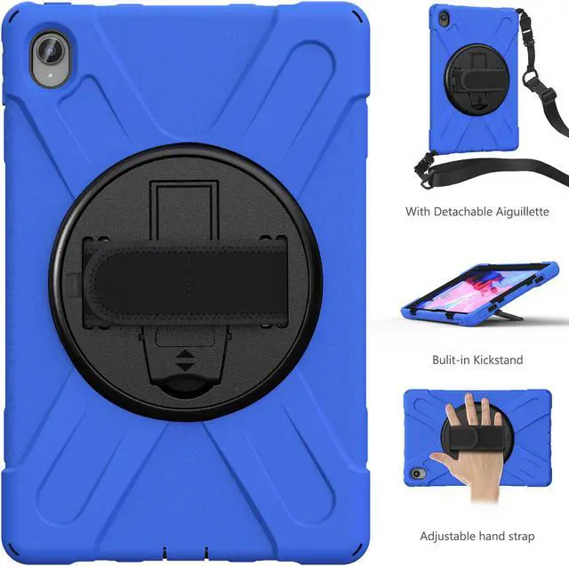 Alt view image 6 of 7 - Case for Lenovo Tab P11 Plus / P11 11 inch 2022 2021 2020 Model TB-J606F / TB-J606X / TB-J616F / TB-J607F with Kickstand, Hand Strap and Shoulder Strap Shockproof Protective Cover