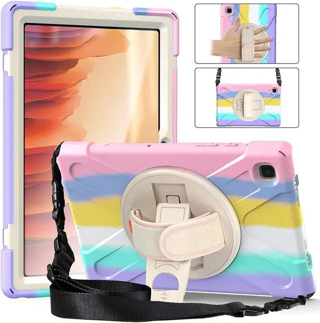 Main image of Case for Samsung Galaxy Tab A7 10.4 inch 2020, Heavy Duty Rugged Shockproof Drop Protection Cover with Stand, Handle Hand Strap & Shoulder Strap for Galaxy Tab A7 10.4 Inch Model SM-T500 / T505 / T507