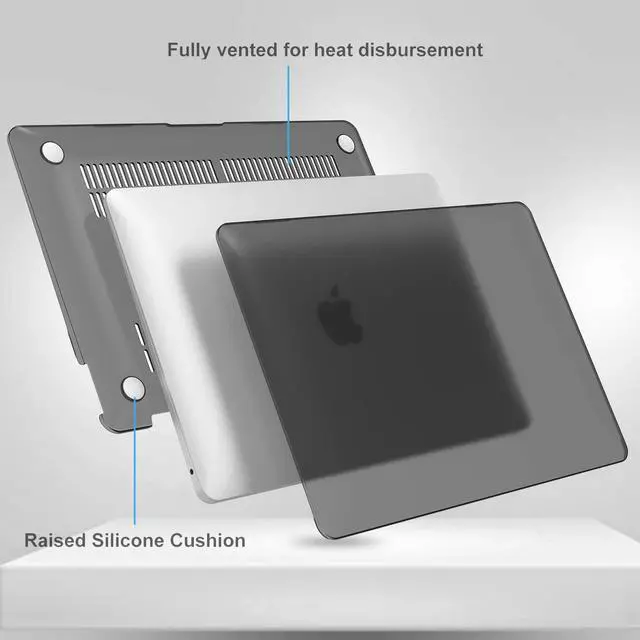 Alt view image 4 of 7 - MacBook Pro 13 Case 2020 Release A2338 M1 A2289 A2251, Hard Case Shell Cover and Keyboard Skin Cover for MacBook Pro 13 Inch Model M1 A2338 A2289 A2251