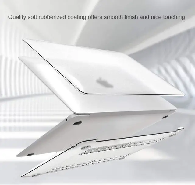 Alt view image 3 of 7 - MacBook Pro 13 Case 2020 Release A2338 M1 A2289 A2251, Hard Case Shell Cover and Keyboard Skin Cover for MacBook Pro 13 Inch Model M1 A2338 A2289 A2251