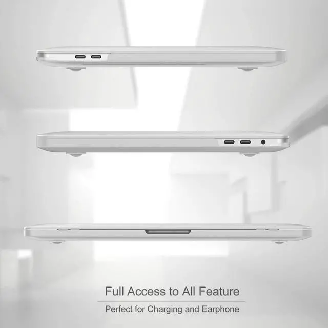 Alt view image 5 of 7 - MacBook Pro 13 Case 2020 Release A2338 M1 A2289 A2251, Hard Case Shell Cover and Keyboard Skin Cover for MacBook Pro 13 Inch Model M1 A2338 A2289 A2251