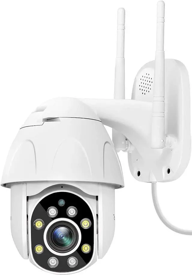 Main image of Security Camera Outdoor, 1080P Pan Tilt 2.4G WiFi Home Security Surveillance, IP Camera with IP65 Waterproof, Night Vision, 2-Way Audio, Motion Detection, Cloud Camera, Compatible with Alexa