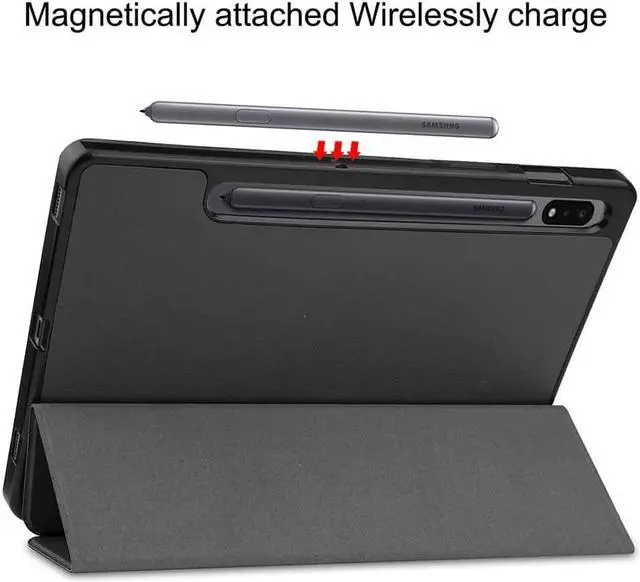 Alt view image 5 of 7 - Case Cover for Samsung Galaxy Tab S7 11 inch 2020 SM-T870/T875, [with Strong Magnet for Hanging] [Protective Cover with Pencil Holder] [Auto Sleep/Wake]