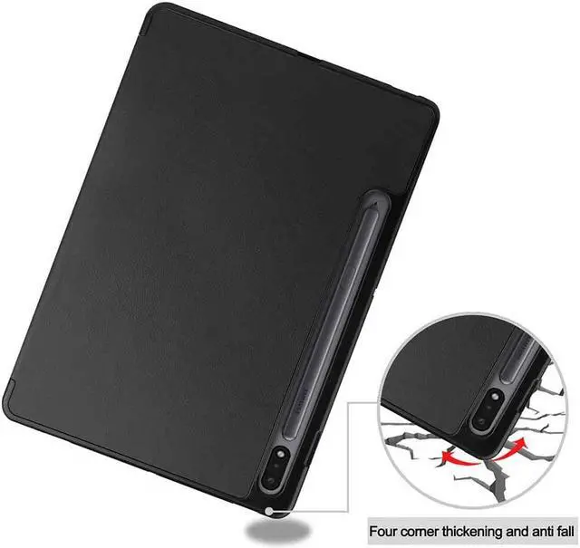Alt view image 4 of 7 - Case Cover for Samsung Galaxy Tab S7 11 inch 2020 SM-T870/T875, [with Strong Magnet for Hanging] [Protective Cover with Pencil Holder] [Auto Sleep/Wake]
