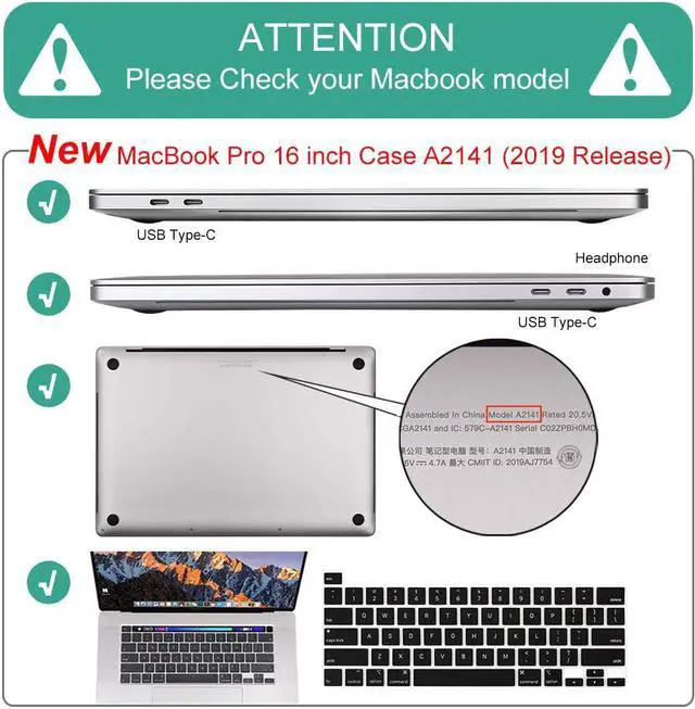 Alt view image 7 of 7 - Charger Protectiver Case for MacBook Pro 16 inch A2141 96W, Thin Soft Silicone Charger Protector Case Guard for MacBook Pro 16 2020 2019 with Touch bar & Touch ID