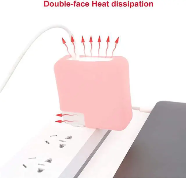 Alt view image 3 of 7 - Charger Protectiver Case for MacBook Pro 16 inch A2141 96W, Thin Soft Silicone Charger Protector Case Guard for MacBook Pro 16 2020 2019 with Touch bar & Touch ID
