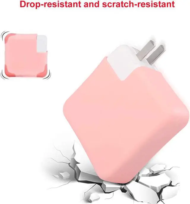 Alt view image 4 of 7 - Silicone Charger Protective Cover Case for MacBook Air 13 inch 2020 2019 2018 A2337 M1 A2179 A1932 Retina Display fits Touch IDPower Protector Case