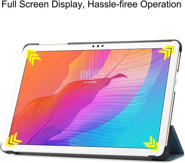Alt view image 7 of 7 - Case For Huawei MatePad T10s 10.1" 2020 AGS3-L09 / AGS3-W09 Shockproof Protective Cover with Trifold Kickstand for Huawei MatePad T10s 10.1 Inch 2020