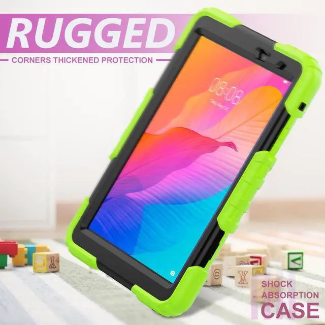 Alt view image 6 of 7 - Case for Huawei MatePad T8 8.0 inch 2020 (Kobe2-L03/Kob2-L09) Shockproof Cover Case with Stand, Hand Strap, Shoulder Strap