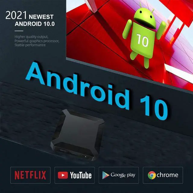 Alt view image 2 of 7 - Upgraded Android TV Box, X96 Android 10.0 TV Box Support 2.4G WiFi 100M Ethernet 4K Android Box (2GB RAM + 16GB ROM)