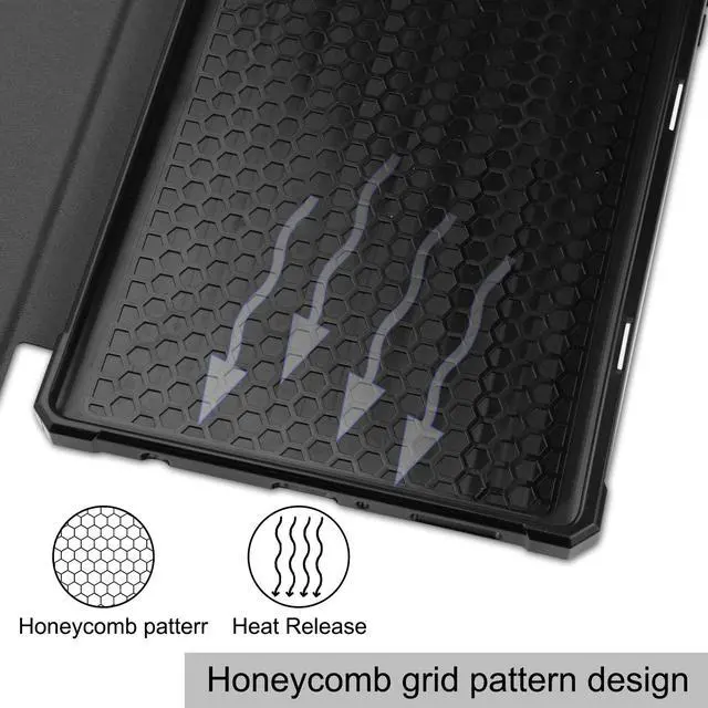 Alt view image 3 of 7 - PU Leather Case for Samsung Galaxy Tab A7 Lite 2021 8.7 inch 2021 Model SM-T225 SM-T220 Slim Folding Stand Cover, Multi-Viewing Angles, Soft TPU Back Cover
