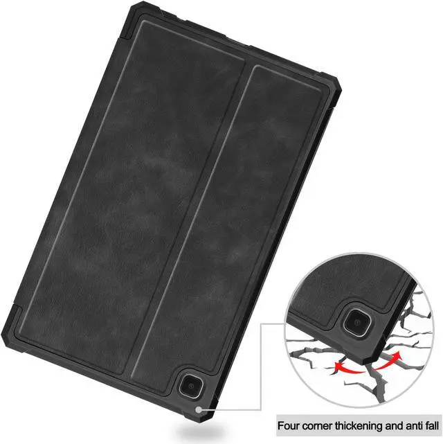 Alt view image 5 of 7 - PU Leather Case for Samsung Galaxy Tab A7 Lite 2021 8.7 inch 2021 Model SM-T225 SM-T220 Slim Folding Stand Cover, Multi-Viewing Angles, Soft TPU Back Cover