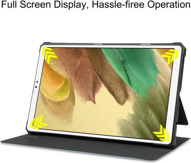Alt view image 7 of 7 - PU Leather Case for Samsung Galaxy Tab A7 Lite 2021 8.7 inch 2021 Model SM-T225 SM-T220 Slim Folding Stand Cover, Multi-Viewing Angles, Soft TPU Back Cover