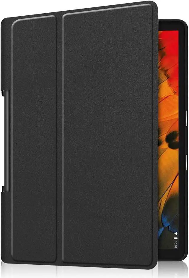 Alt view image 5 of 7 - Case for Yoga Smart Tab YT-X705F, Lightweight Fold Stand Microfiber Lining Case Cover for Lenovo Yoga Smart Tab 10.1 Inches