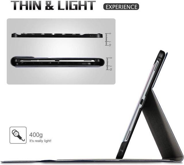 Alt view image 5 of 7 - Keyboard Case for Samsung Galaxy Tab S6 Lite 10.4 inch 2020 Model SM-P610 (Wi-Fi) SM-P615 (LTE), Soft TPU Back Cover with Pencil Holder Detachable Wireless Bluetooth Keyboard
