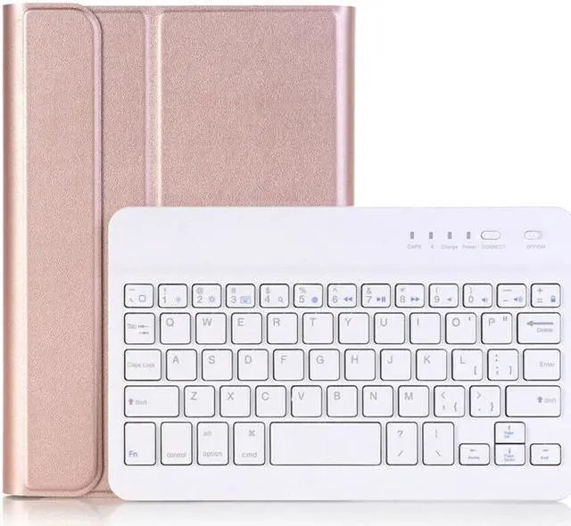 Main image of Keyboard Case for Samsung Galaxy Tab S6 Lite 10.4 inch 2020 Model SM-P610 (Wi-Fi) SM-P615 (LTE), Soft TPU Back Cover with Pencil Holder Detachable Wireless Bluetooth Keyboard