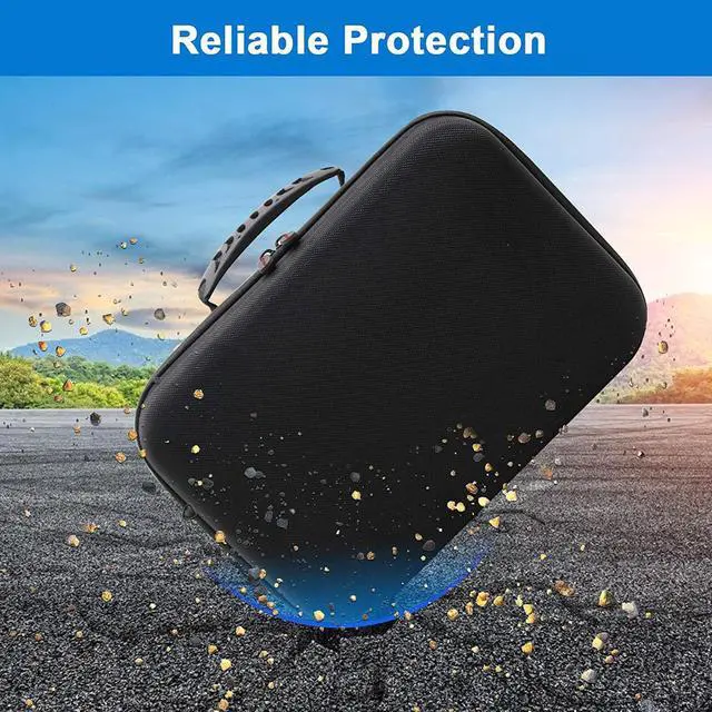 Alt view image 4 of 7 - Travel Storage Carrying Case for Oculus Quest 2, Oculus Quest All-in-one VR Gaming Headset and Controllers Accessories Travel Protective Bag, Shoulder Strap Storage Bag