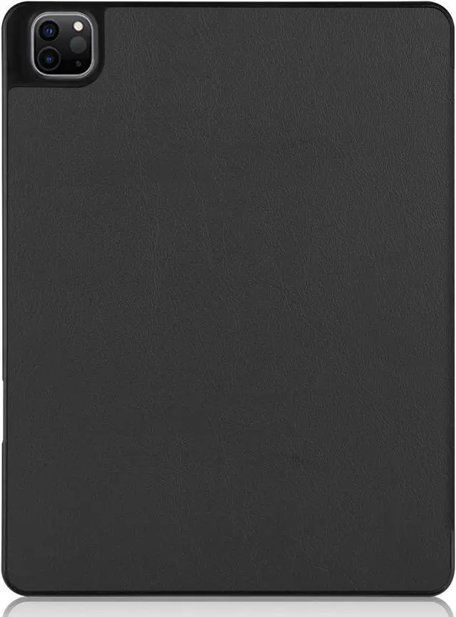 Alt view image 7 of 7 - iPad Pro 12.9 inch Case 2021 5th Generation with Pencil Holder, Slim Lightweight Trifold Stand Cover -- Pencil Charging + Auto Sleep/Wake -- Soft TPU Back Cover for New iPad Pro 12.9 2021