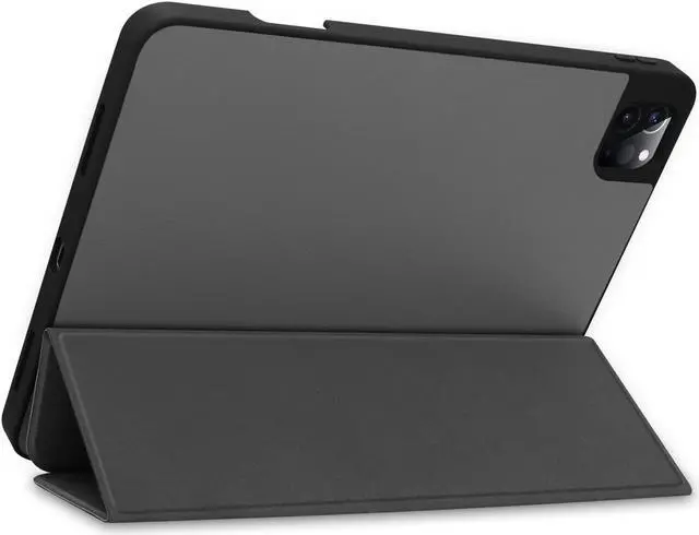 Alt view image 3 of 7 - iPad Pro 11 inch Case 2021 with Pencil Holder, Slim Lightweight Trifold Stand Cover with Soft TPU Back Cover - Auto Sleep / Wake+Pencil Charging - Smart Case for iPad Pro 11 inch 2021 2020 2018