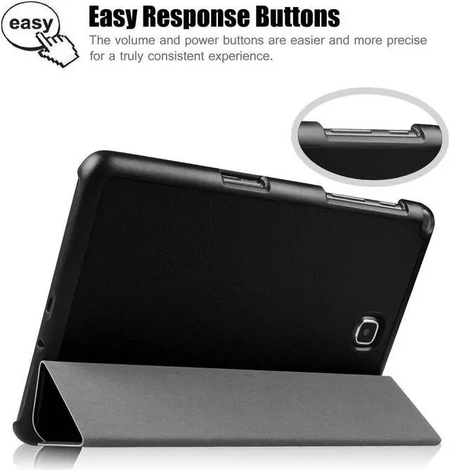 Alt view image 4 of 7 - Case for Samsung Galaxy Tab A 8.0 2015 - Slim Lightweight Standing Cover with Auto Sleep/Wake for Galaxy Tab A 8.0 Model SM-T350 T355 P350 P355 2015