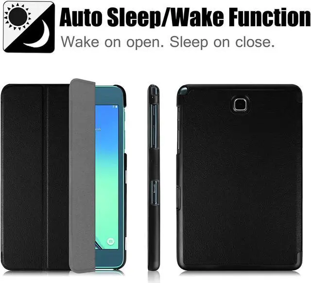 Alt view image 6 of 7 - Case for Samsung Galaxy Tab A 8.0 2015 - Slim Lightweight Standing Cover with Auto Sleep/Wake for Galaxy Tab A 8.0 Model SM-T350 T355 P350 P355 2015