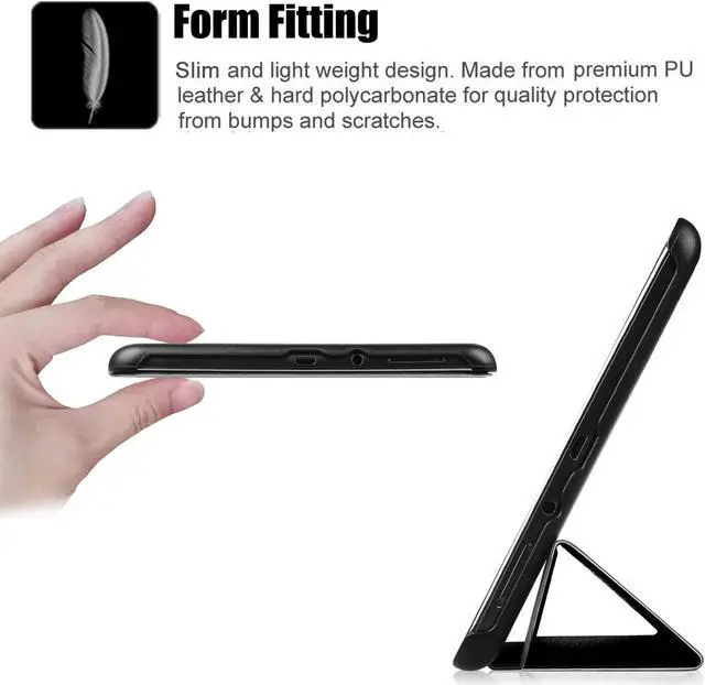 Alt view image 5 of 7 - Case for Samsung Galaxy Tab A 8.0 2015 - Slim Lightweight Standing Cover with Auto Sleep/Wake for Galaxy Tab A 8.0 Model SM-T350 T355 P350 P355 2015