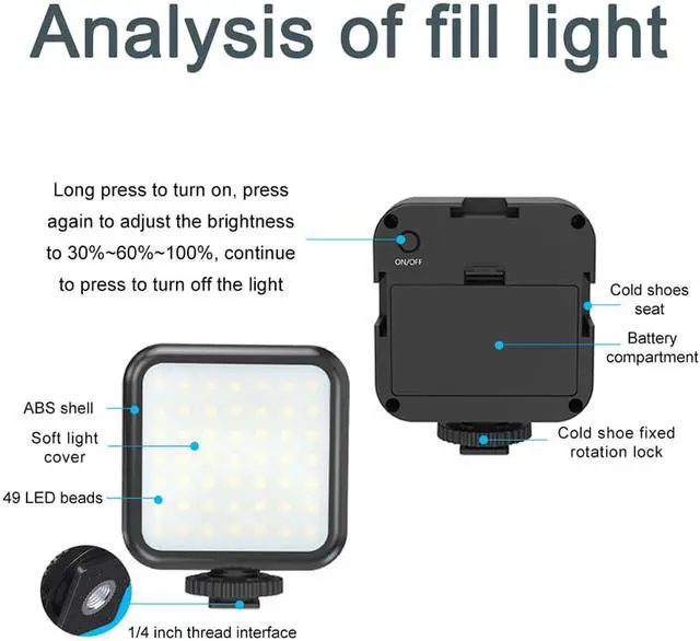 Alt view image 6 of 7 - Professional Smartphone Vlog Shooting Kits with Microphone LED Light Camera Tripod Holder for Live Photography YouTube Recording