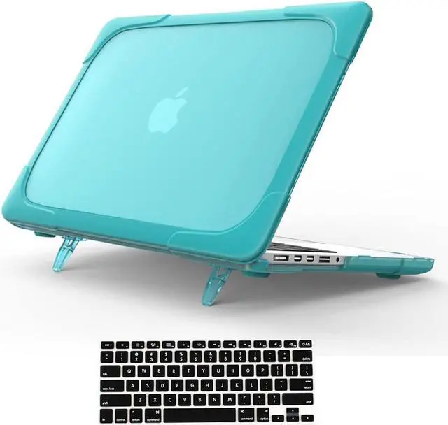 Main image of MacBook Pro 13 Inch Retina Case (Version 2015/2014/2013) [Heavy Duty][Snap on][Dual Layer] Hard Cover with Foldable Stand & Keyboard Cover for Mac Pro Retina 13.3 Model A1502 A1425
