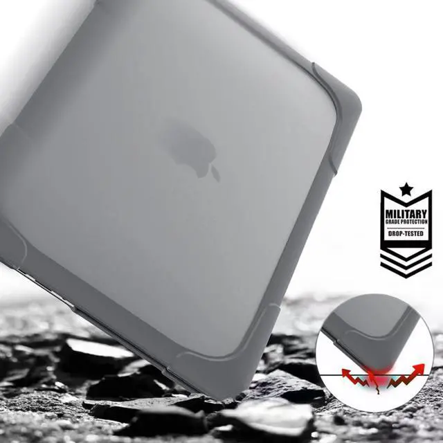 Alt view image 3 of 7 - MacBook Pro 13 Inch Retina Case (Version 2015/2014/2013) [Heavy Duty][Snap on][Dual Layer] Hard Cover with Foldable Stand & Keyboard Cover for Mac Pro Retina 13.3 Model A1502 A1425
