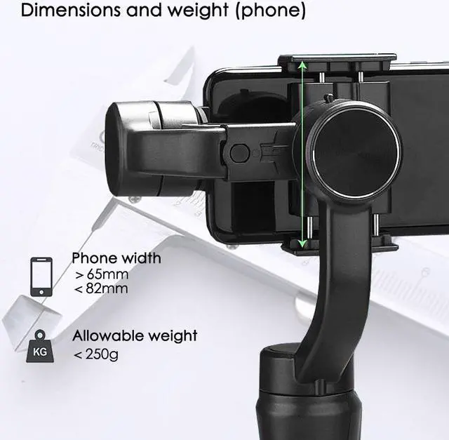 Alt view image 7 of 7 - 3-Axis Gimbal Stabilizer for iPhone 12 11 PRO MAX X XR XS Smartphone Vlog Youtuber Live Video Record with Sport Inception Mode Face Object Tracking Motion Time-Lapse