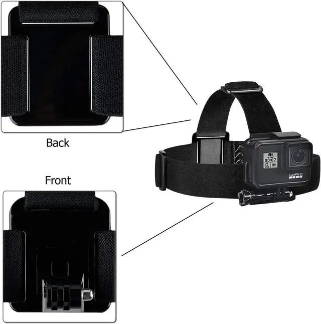 Alt view image 4 of 7 - Chest Mount Harness Chesty Head Mount Strap Kit Compatible with GoPro Hero 9, 8 Black, Hero 7, 6, 5, 4, Session, 3+, 3, 2, 1, Hero (2018), Fusion, DJI Osmo Action Cameras