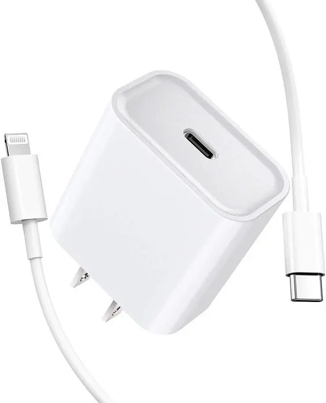 Main image of [Apple MFi Certified] iPhone Fast Charger, GEONAV 20W Power Delivery Type C Rapid Wall Charger Travel Plug & 6FT USB C to Lightning Quick Charge Data Sync Cord for iPhone 12/11/XS/XR/X 8/iPad/AirPods