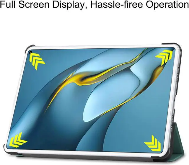 Alt view image 7 of 7 - Case For Huawei MatePad Pro 10.8 2021 2019, Shockproof Protective Cover Ultra Light Slim Cover with Trifold Kickstand