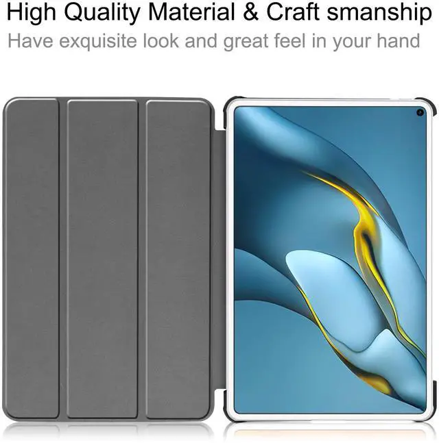 Alt view image 7 of 7 - Case For Huawei MatePad Pro 10.8 2021 2019, Shockproof Protective Cover Ultra Light Slim Cover with Trifold Kickstand