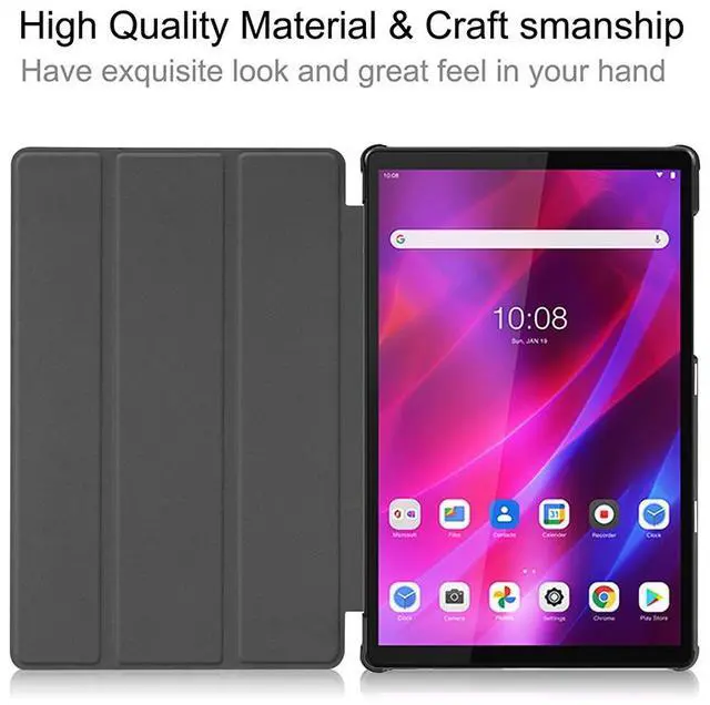 Alt view image 4 of 7 - Case For Lenovo Tab K10 Case 10.3 inch 2021 Model TB-X6C6F / TB-X6C6X / TB-X6C6NBF Slim Lightweight Smart Cover Stand Hard Shell