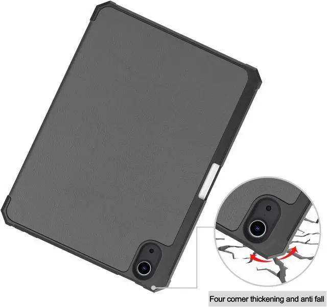 Alt view image 6 of 7 - New iPad Mini 6 Case 2021 with Pencil Holder - [Full Body Protection + 2nd Gen Apple Pencil Charging + Auto Wake/Sleep], Soft TPU Back Cover for 2021 iPad Mini 6th Generation 8.3 inch Gray