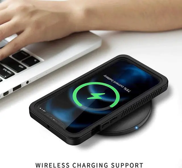 Alt view image 4 of 7 - iPhone 12 Case 6.1 inch, Waterproof Dustproof Shockproof Case with Built-in Screen Protector , Full Body Underwater Protective Cover for iPhone 12 6.1 inch