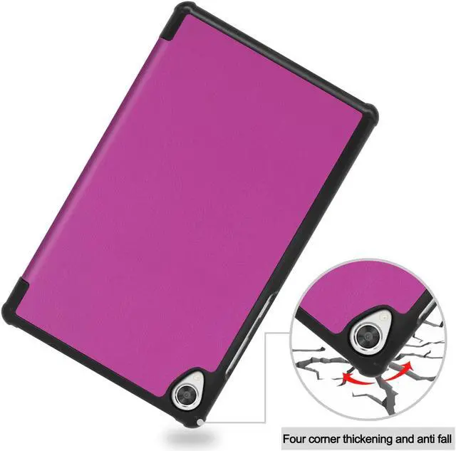 Alt view image 6 of 7 - Lenovo Tab M8 / Tab M8 HD LTE/Smart Tab M8 / Tab M8 FHD Case, Trifold Stand Slim Lightweight Case Cover for Lenovo Tab M8 3rd Gen TB-8506F / TB-8506X / TB-8505F / TB-8505X / TB-8705F/ TB-8505FS Purple