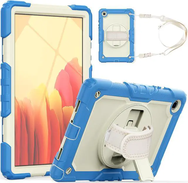 Main image of Samsung Galaxy Tab A7 Case 2020 SM-T500 / T505 / T507 with Screen Protector for Kids | Full Body Shockproof Cover for 10.4 Inch Tab A7 with S Pen Holder Stand Hand Strap Shoulder Strap