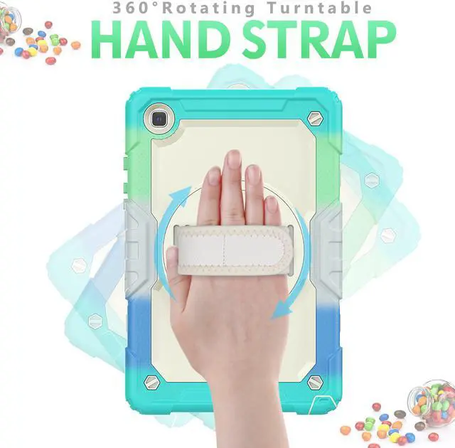 Alt view image 2 of 6 - Samsung Galaxy Tab A7 Case 2020 SM-T500 / T505 / T507 with Screen Protector for Kids | Full Body Shockproof Cover for 10.4 Inch Tab A7 with S Pen Holder Stand Hand Strap Shoulder Strap