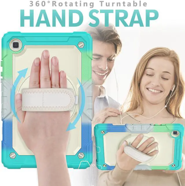Alt view image 6 of 6 - Samsung Galaxy Tab A7 Case 2020 SM-T500 / T505 / T507 with Screen Protector for Kids | Full Body Shockproof Cover for 10.4 Inch Tab A7 with S Pen Holder Stand Hand Strap Shoulder Strap