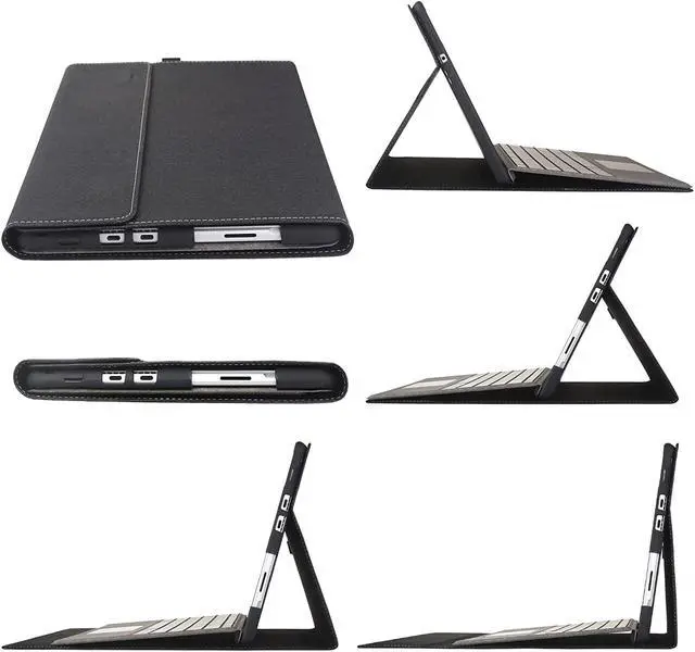 Alt view image 2 of 7 - For Microsoft Surface Pro 8 Case - Premium PU Leather Stand Cover with Multiple Angle Viewing / Pen Holder for Surface Pro 8 13 inch 2021