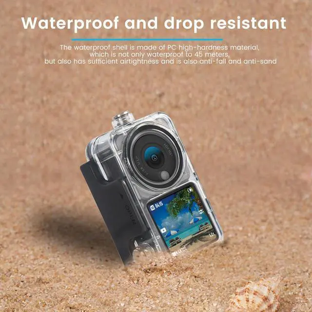 Alt view image 6 of 7 - Waterproof Housing Case Kit For DJI Action 2 Action Camera Accessories Waterproof Cover 45M Diving Housing Protective Shell Dive Case + + Anti-Fog Insert