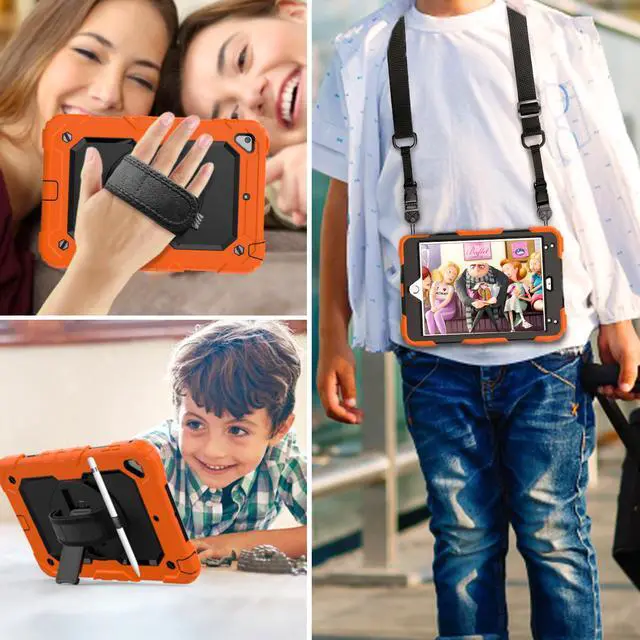 Alt view image 5 of 5 - iPad Mini 5 Case, iPad Mini 4 Case, Shockproof Stand Sturdy Protective Mini Cover with Screen Protector Pencil Holder Handle Strap for 7.9 iPad Mini 5th Gen / Mini 4th Generation