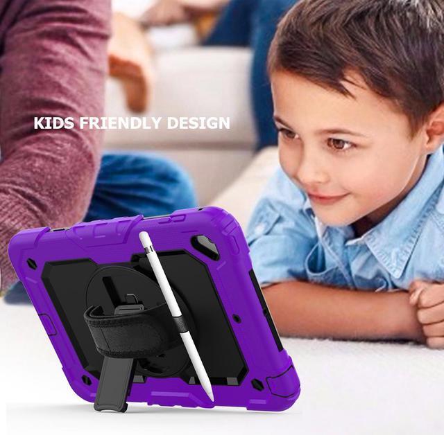 Alt view image 5 of 5 - iPad Mini 5 Case, iPad Mini 4 Case, Shockproof Stand Sturdy Protective Mini Cover with Screen Protector Pencil Holder Handle Strap for 7.9 iPad Mini 5th Gen / Mini 4th Generation