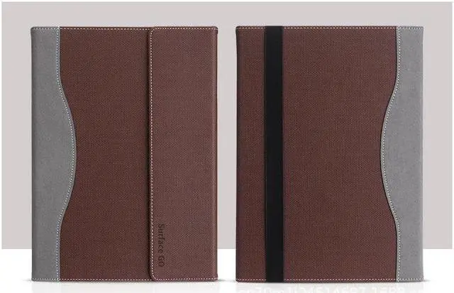 Alt view image 2 of 4 - Protective Case for Microsoft Surface Go 3 2021 / Surface Go 2 2020 / Surface Go 2018 - Multi-Angle Portfolio Business Cover with Pen Holder, Compatible with Type Cover Keyboard